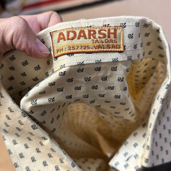 Vintage Adarsh Cotton/Linen Button Down - L - Picture 5 of 6